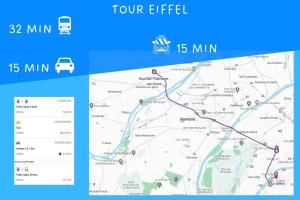 eine Karte Ihres Epir-Trails mit der Geschwindigkeitsbegrenzung in der Unterkunft T2 plein centre-ville, Gare à 5 min, Près Ermitage in Maisons-Laffitte