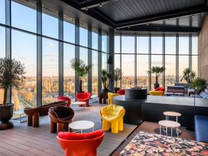 Istumisnurk majutusasutuses TRIBE Budapest Stadium