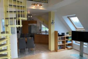 Η κουζίνα ή μικρή κουζίνα στο Residenz Rosengrund WHG D6
