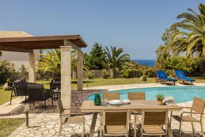 The swimming pool at or close to Villa Helios