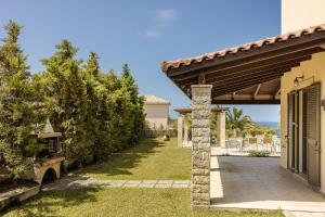 A garden outside Villa Helios