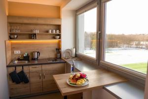 Kuchyň nebo kuchyňský kout v ubytování Hotel Sportforum