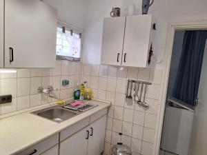 Kuchyň nebo kuchyňský kout v ubytování Szilva Apartman