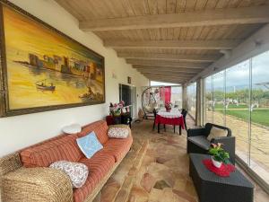 Χώρος καθιστικού στο Residenza alla Collina & Romantic SPA
