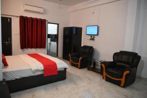 Katil atau katil-katil dalam bilik di Hotel kanishka residency
