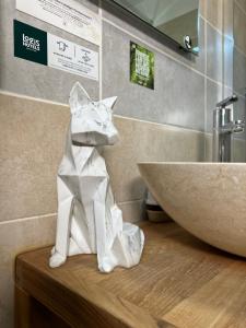 Koupelna v ubytování LOGIS HOTEL - Auberge de l'Hélix