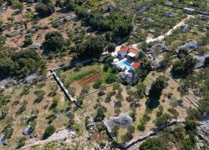 Letecký snímek ubytování Casa Carlena