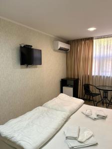 TV a/nebo společenská místnost v ubytování Art Nebula Hotel