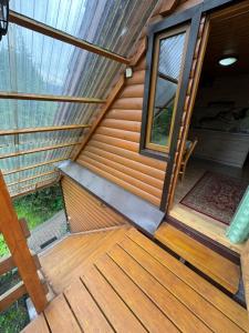 Balkon lub taras w obiekcie Domek Jaskółka