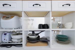 Η κουζίνα ή μικρή κουζίνα στο HOME175 Peaceful 2BR near BTS & IconSiam