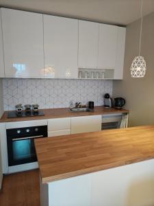 Kuchnia lub aneks kuchenny w obiekcie Apartament Dziwnów