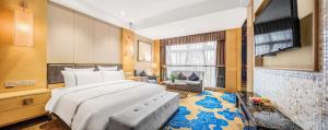 Voodi või voodid majutusasutuse Lyhn International Hotel Chengdu Taikoo Li toas +37 fotot