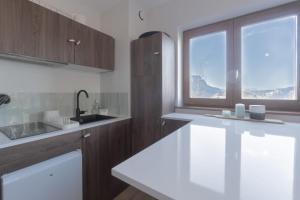 Kuchyň nebo kuchyňský kout v ubytování Appartement La Biche + 8 fotografií