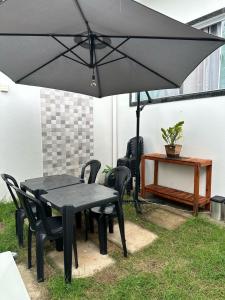 Patio nebo venkovní prostory v ubytování Casa e conforto com preço unico