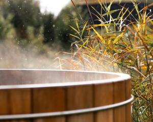 a wooden fence with some tall grass in the background at Le Piloti in Saint-Quentin-en-Tourmont