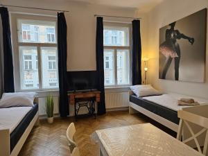 Postel nebo postele na pokoji v ubytování Slezska Apartments