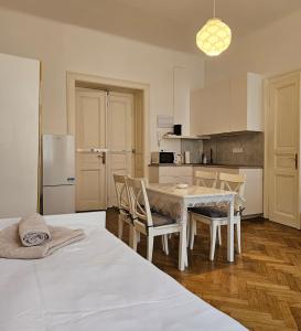 Kuchyň nebo kuchyňský kout v ubytování Slezska Apartments