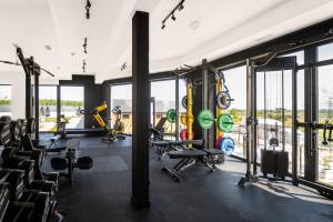 Fitness centrum a/nebo fitness zařízení v ubytování Amber Park Spa