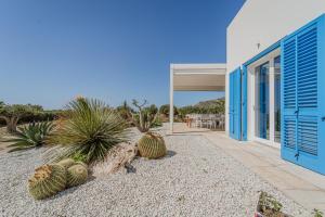 a house with cacti on the side of it at Villa Elisa 