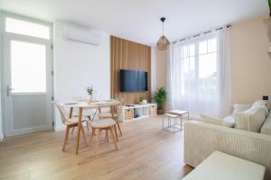 Χώρος καθιστικού στο Maison avec cour - Casa Di Pietra