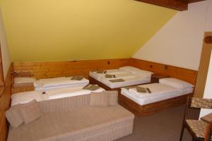 Postel nebo postele na pokoji v ubytování Kiosek U Staré Lanovky