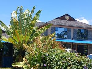 a house with a bunch of plants in front of it at Jafra Elephant inn in Eldoret