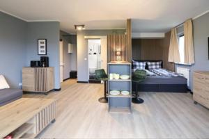 Postel nebo postele na pokoji v ubytování Harzbeat