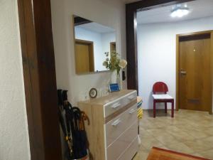 Kuchyň nebo kuchyňský kout v ubytování Ferienwohnung Kollmann