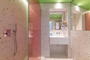 Koupelna v ubytování Hotel Milu Milano