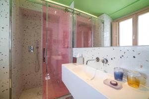 Koupelna v ubytování Hotel Milu Milano