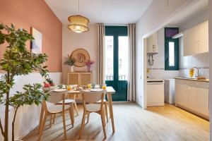 Kuchyňa alebo kuchynka v ubytovaní BBarcelona Clot Apartments