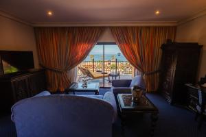 a living room with a view of the ocean at Europe Villa Cortes GL in Playa de las Americas