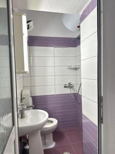 Koupelna v ubytování Bluva rooms