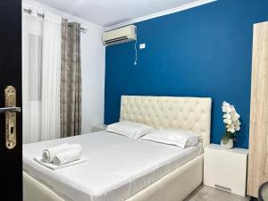 Postel nebo postele na pokoji v ubytování Bluva rooms