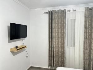 TV a/nebo společenská místnost v ubytování Bluva rooms