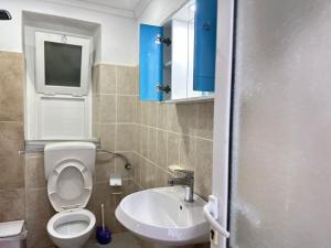 Koupelna v ubytování Bluva rooms
