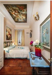 Tempat tidur dalam kamar di Sancta Scala