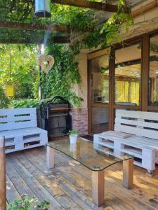 Zahrada ubytování Bámbi Apartman