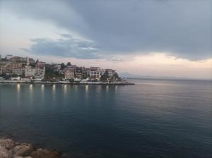 a city on the shore of a body of water at VintageVibes in Skala Marion