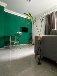 Χώρος καθιστικού στο Lindo Apartamento com piscina à 100m do MAR +6 φωτογραφίες