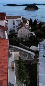 an aerial view of a house and the ocean at Forr Apartments - Hvar, Croatia in Hvar