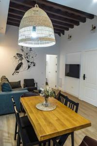 TV a/nebo společenská místnost v ubytování Apartamentos La Cruz Verde