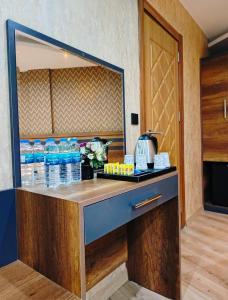 A kitchen or kitchenette at Vizyon Park Otel