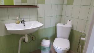Koupelna v ubytování Hotel in Kraslava