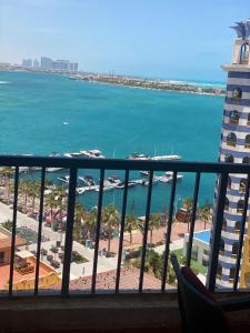 En generel havudsigt eller havudsigten taget fra lejlighedshotellet