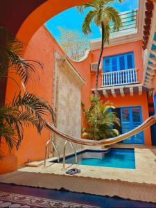 Bazén v ubytování Hospedaje, Centro, Cartagena, Turismocolombia-fit nebo v jeho okolí