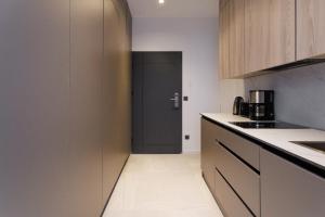 Kuchyň nebo kuchyňský kout v ubytování Apartment house in Vienna