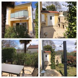 Villa Green Oasis في بوريتش: مجموعه من اربع صور منزل