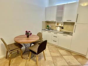 Kuchyň nebo kuchyňský kout v ubytování Apartment Studio Premier