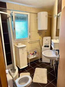 Koupelna v ubytování Stan na dan Igalo